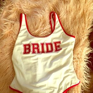 Bride bathing suit